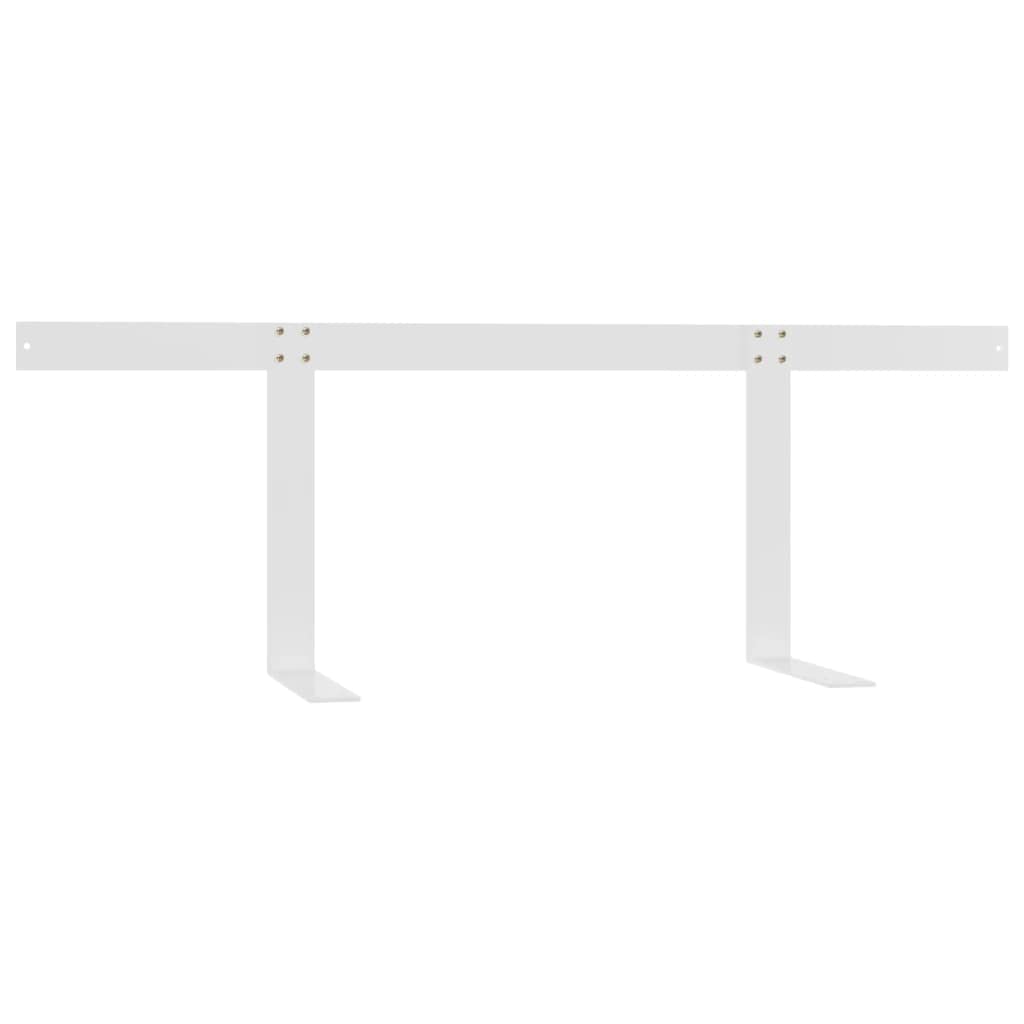 Genérico Respaldo para sofá de palets 110 cm Hierro,Mobiliario,Accesorios para Muebles de jardín,Blanco,4.78 kg,315792