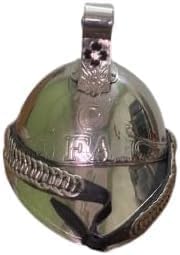 Helmet Replica in Polished Chrome Classic Fire Brigade Collectible and Decorative Fireman Helmet for Display, Parade, Costume