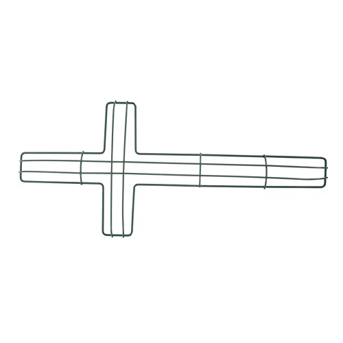 MUSISALY Iron Wreath Support for Holiday Decor Cross-Shaped Flower Arrangement Frame for Christmas and Easter Sturdy and Easy to Use Garland Rack