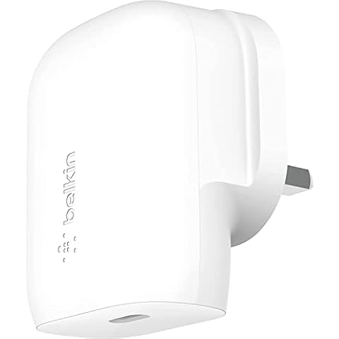 Belkin 30W USB C Wall Charger with PPS, PowerDelivery, USB-IF Certified PD 3.0 Fast Charging for iPhone 14/14 Plus, Pro, Pro Max, Samsung Galaxy S23, iPad, AirPods, MacBook Air, Google Pixel and More Cover