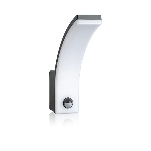 SEBSON LED Außenleuchte mit Bewegungsmelder IP65, Außenlampe anthrazit 20W 1550lm kaltweiß 6000K - Wandleuchte Sensor 9m…