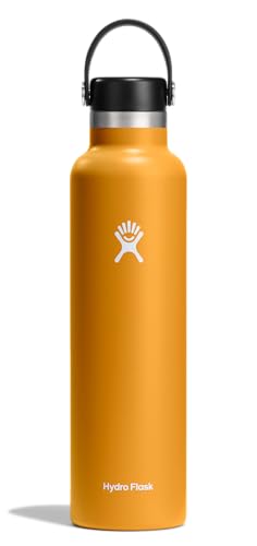 Hydro Flask Water Bottle - Insulated Stainless Steel - Non Spill, Leakproof in 24 Oz Fossil Brown