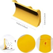 2 Stück Schneepflug Für Croc Charms, Schneepflug-Schuhzubehör, Schneepflug Für Crocs-Zubehör, Schaufel, Schuhornamente, Klassischer Schuhornament-Aufsatz Für Drinnen Und Draußen(Gelb)