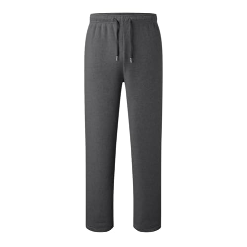 Boy's Baggy Sweatpants Straight Leg Open Bottom Casual Pants with Pockets Elastic Waist Athletic Joggers Sweat Pants4