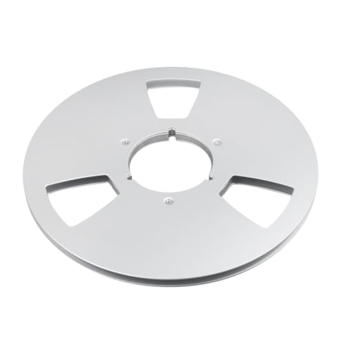 YUGSHNKFC 10inch Empty Tape Reel Aluminum Alloy Open Roll Cassettes Three Holes Open Disc Sound Recorders Empty Disc