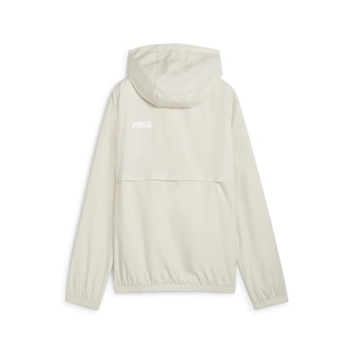 Image of PUMA Women's Ess Solid Windbreaker Windbreaker, Alpine Snow-PUMA White, XS
