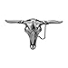 Men Women Fashion Belt Buckle Silver Metal Texas Long Horns Cow Skull Bull z092