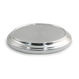 Communion-Silver tone-Communion Bread Plate Base-Stacking -8 1/4