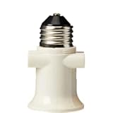 CASQUILLO ADAPTADOR eléctrico BOMBILLA E27 CON 2 ENCHUFES ELECTRICO TOMA DE CORRIENTE Vaso ladrona rosca E27 a tornillo estándar