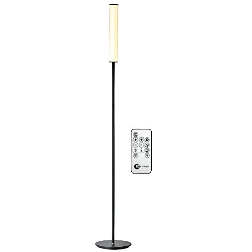 O’Bright LED Cylinder Floor Lamp with Remote Control, Full Range Dimming, Adjustable Color Temperature 3000K-6000K, Minimalist Standing Lamps for Living Room, Bedrooms and Office, Black O’Bright LED Cylinder Floor Lamp with Remote Control, Full Range Dimming, Adjustable Color Temperature 3000K-6000K, Minimalist Standing Lamps for Living Room, Bedrooms and Office, Black