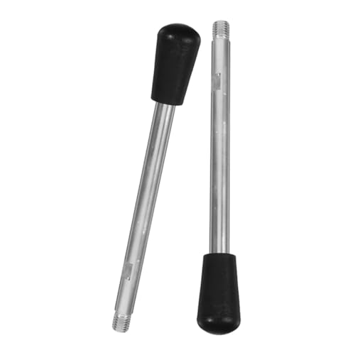 Didiseaon 2pcs M10 Threaded Revolving Crank Handle Grip Steel Equipment Handle for Drill Press Machines, Lathe Equipment Rotating Handwheel Replacement Parts, Industrial Workshop Accessory