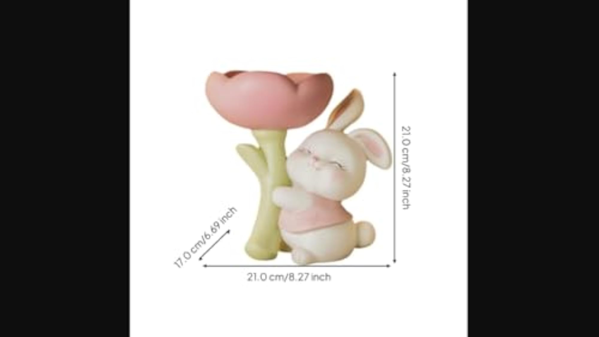 Hare Key Holder, Cute Decorative Storage Tray for Entryway