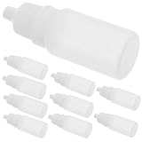 Mipcase 10 Pezzi Flaconi Contagocce Piccoli da 10ml in Plastica Riutilizzabile Ricaricabili per Liquidi e Colliri Design Portatile per Viaggi e Uso in Laboratorio