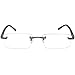 Gafas de Lectura Montura al Aire con Cristales Rectangulares, Funda GRATIS, Montura...