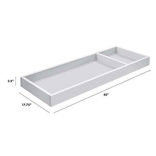 Davinci Universal Wide Removable Changing-Tray (M0619) In Cloud Grey #TOP2