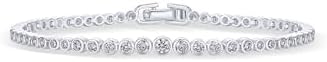 PAVOI 14K Gold Plated Round Cubic Zirconia Tennis Bracelet for Women | Trendy Fashion Jewelry Gift