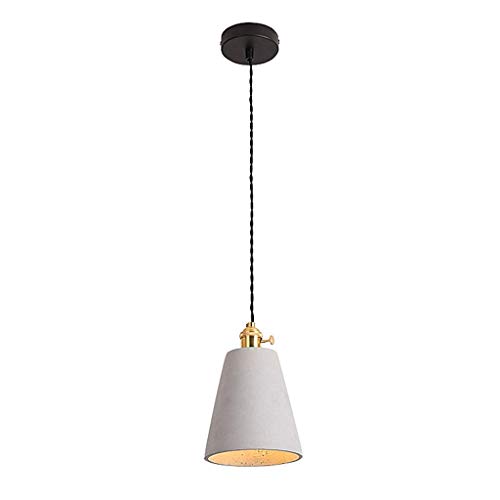 Luces de techo de cemento creativas para mesa de comedor 2