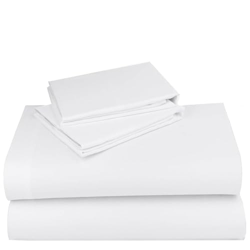 Catálogo de Sabanas queen size los mejores 10. 49 MIAOLIAN Juego de Sábanas Queen Size,4 Piezas,1800 Hilos,Tejido Doble Cepillado,Funda de Cama,Suave y Hipoalergénico,Lavado a Máquina,Juego de Ropa de Cama,Blancos para el...