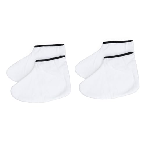 Didiseaon 2 Pairs Moisturizing Socks Women Foot Wax Socks Heat Therapy Paraffin Wax Foot Cover for Spa