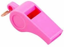 Plastic Referee Whistles with Cork Pea