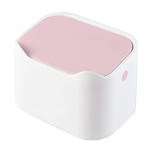 Papelera de escritorio portátil y ligera para mesa de comedor coche y baño