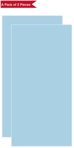 Light Blue Plastic Tablecloths 2 Pack Disposable Table Covers 54 X 108 Inch Baby Shower Party Tablecovers Peva Sky Blue Table Cloths For Bbq Picnic Birthday Wedding Parties 8 Ft Rectangle Table Use #TOP6