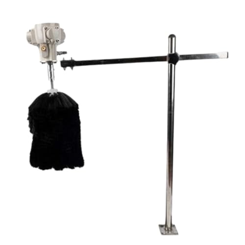 Pneumatic Dust Removal Brush for Industrial Assembly Line Automation Non-shedding Nylon Rotary Cleaning Brush 0-3000 RPM (Vertical)