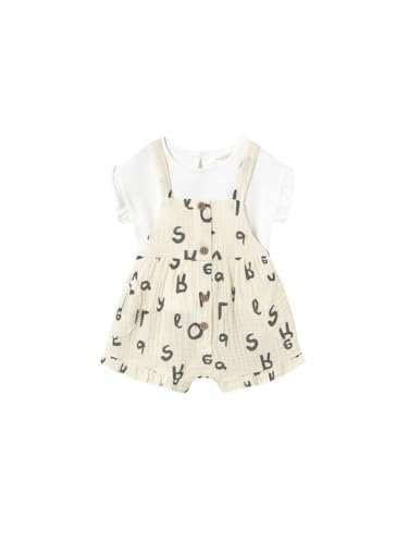 Mayoral ensemble salopette et t-shirt bébé fille céramique 6-9 mois