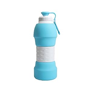 Waterfles Sportfles Inklapbare Waterflessen Lichtgewicht Opvouwbare Siliconen Sportfles Voor Reizen Wandelen Sport Camping Fles (Kleur: Oranje)