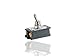 ON-OFF-ON - DPDT - Brass/Nickel Screw Connect Bat Toggle Switch