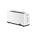 Braun Breakfast 1 HT1110WH Toaster mit extra langem Schlitz, 8 Bräunungsstufen, Aufwärm- und Auftaufunktion, Krümelfach, 25 cm Schlitz, Leistung 1030 W, Weiß
