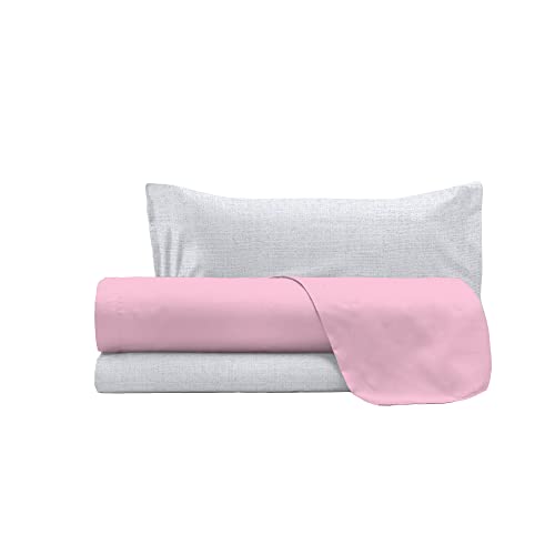Trendy Chic Bed Set, Pink, Square and Half, King single - Image 4