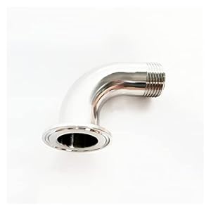 MRVAKDYDI Acoplador Reductor Roscado, Accesorio de tuberÃ­a con Rosca Macho BSP de 3/4″ y Casquillo de Acero Inoxidable 304, Codo de 90 Grados, 1,5″