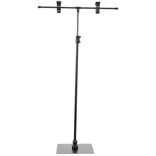 PACKOVE Soporte para Letreros de Mesa en Acero Inoxidable, Soporte de Pancarta Ajustable para Publicidad en Supermercados y Espacios Comerciales