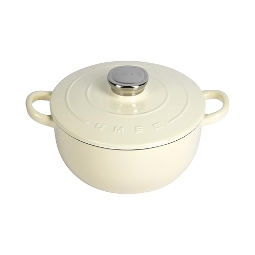 Smeg - Cocotte - Crème - 24 cm - 4,2 L