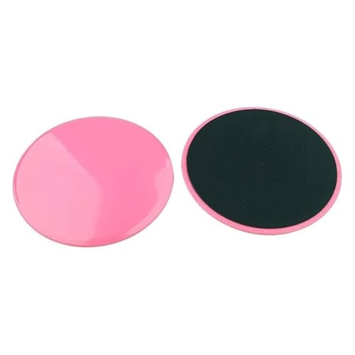 Discos deslizantes de doble cara, deslizadores de ejercicio físico, deslizadores de ejercicio central, entrenamiento de cuerpo completo for Pilates, yoga, accesorios for equipos de fitness(Pink)