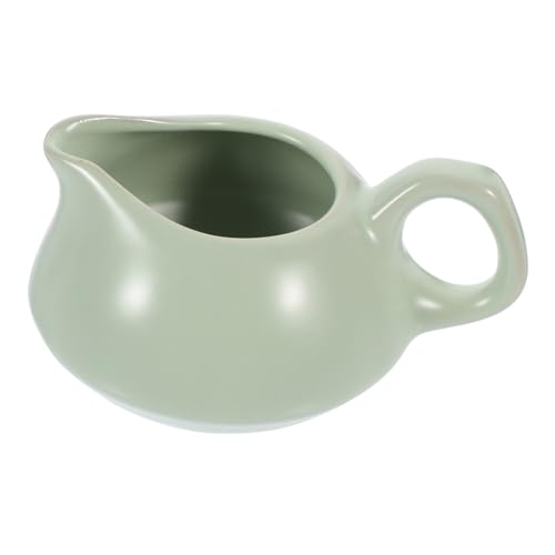 OUNONA Salsiera in Ceramica Con Manico Per Condimenti Versatore Per Salsa e Condimento Accessorio Da Cucina Resistente Alle Alte Temperature