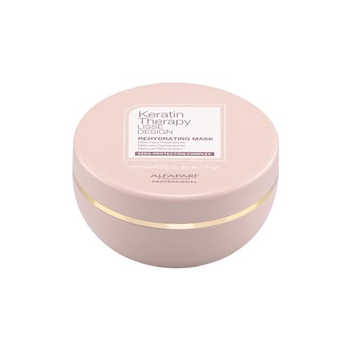 Alfaparf Milano Keratin Therapy Lisse Design, Maschera Reidratante a Base di Cheratina e Collagene Vegetale, Protegge e Rinforza i Capelli, Specifica Post Trattamento Lisciante, 200ml.