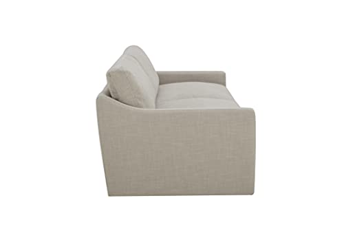 Amazon Brand - Stone & Beam Rustin Contemporary Deep Seated Sofa Couch, 89"W, Flax #TOP30