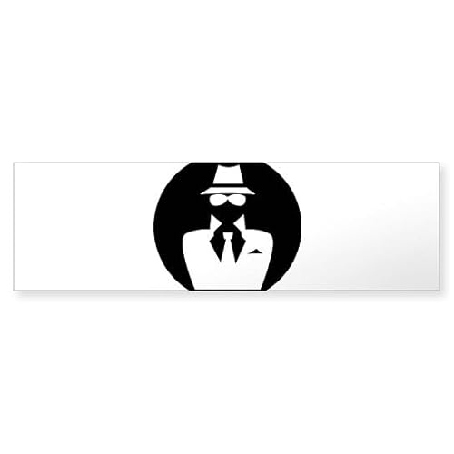 CafePress White Hat Hacker Graphics Bumper Sticker Sticker (Bumper 50 pk)