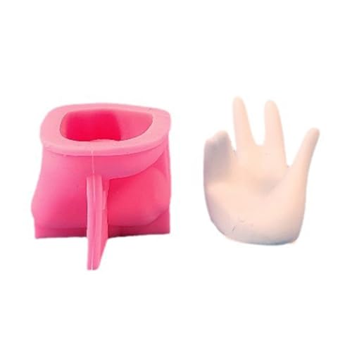 Moldes de resina en forma de mano, moldes de silicona para hacer anillos, expositor, organizador de joyas, soporte para decoración de escritorio