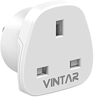 VINTAR UK to USA Plug Adaptor. Travel Socket Converter Adapter for US, Canada, Jamaica, Thailand, Mexico, Central America & Some South American Countries Type B[1-pack]