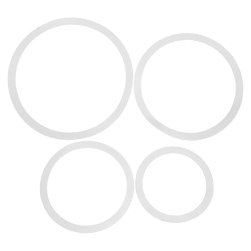 DOITOOL 4 Pcs Drum Dampeners Drum Mute Pads for 10/12/14/16 Inch Muffler Rings for Noise Control and Enhanced Sound