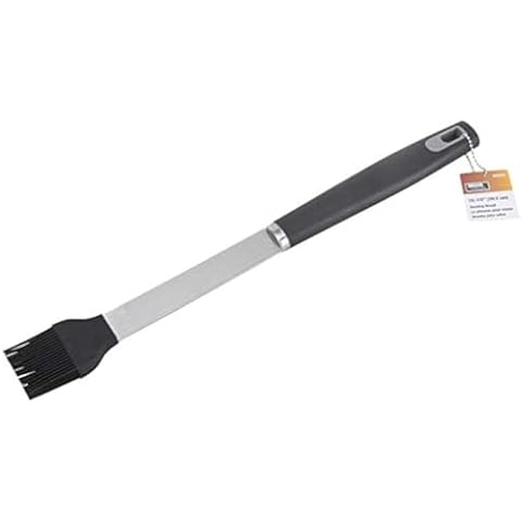 Duke Grills Omaha Large Silicone Basting Brush - 15” Pastry Brush/BBQ Brush for Kitchen or Grill - Cooking Baster for Butter, Sauce, Marinade, Oil - Dishwasher Safe Cover