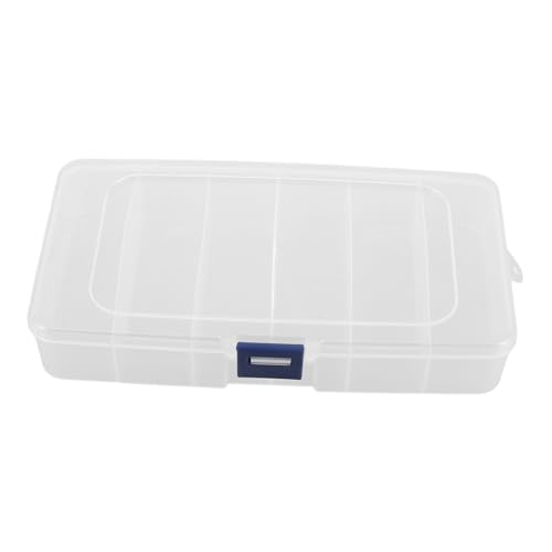 TOPPERFUN Scatola Organizer Trasparente Scomparti Con Coperchio Per Makeup e Accessori Da Viaggio Contenitore Compatto Per Pennelli Spugne Cotton Fioc e Fermagli Per Capelli