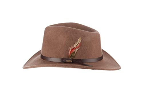 Image of Scala Classico Men's Crushable Felt Outback Hat