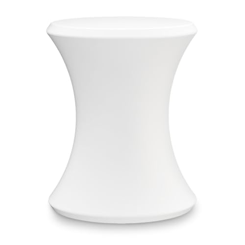 Coast Modern Outdoor Side Table - Lounger Table for Inside Pool or on Patio - All-Weather Furniture for Sun Shelf Up to 15' – White