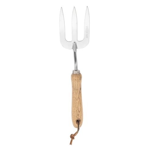 FONDOTIN Fourche à Main avec Poignée Ergonomique pour Jardinage Outil Multifonctionnel pour Ameublir Et