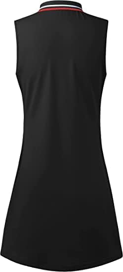 Womens Sleeveless Golf Tennis Dresses with Inner Shorts&Pockets for Workout Exercise - Image 5