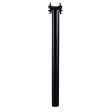 ★ Anillo a prueba de polvo: pared de tubo gruesa de esta tija de sillín de bicicleta. El anillo a prueba de polvo en el eje de la tija de sillín MTB puede mantener la bobina de resorte interior y la goma amortiguadora de grava, polvo o arena para un uso más prolongado.
